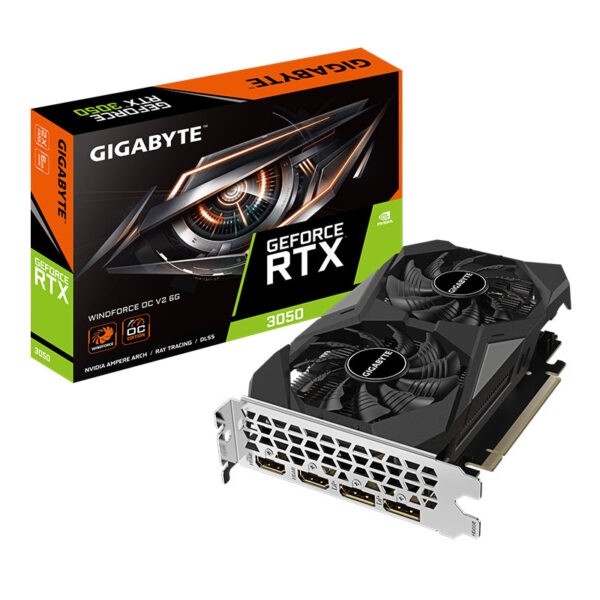 TARJETA GRÁFICA Gigabyte GeForce RTX 3050 WINDFORCE OC V2 6G, 6GB GDDR6, PCIe 4.0