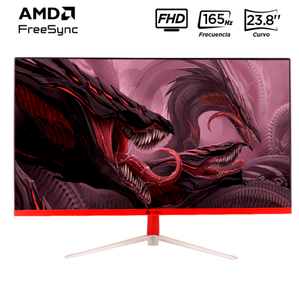 MONITOR CURVO GAMER TEROS TE- 2471G, 23.8" FHD VA, 165 Hz, 2 ms, HDMI, DP 