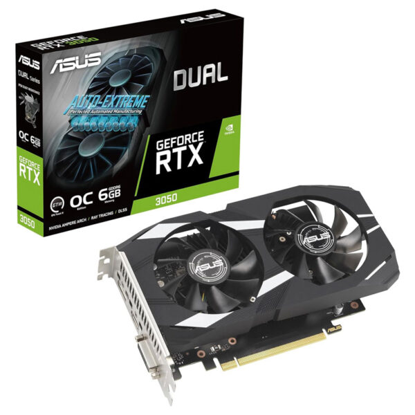 TARJETA GRÁFICA ASUS Dual GeForce RTX 3050 OC Edition 6GB GDDR6, PCI-E 4.0