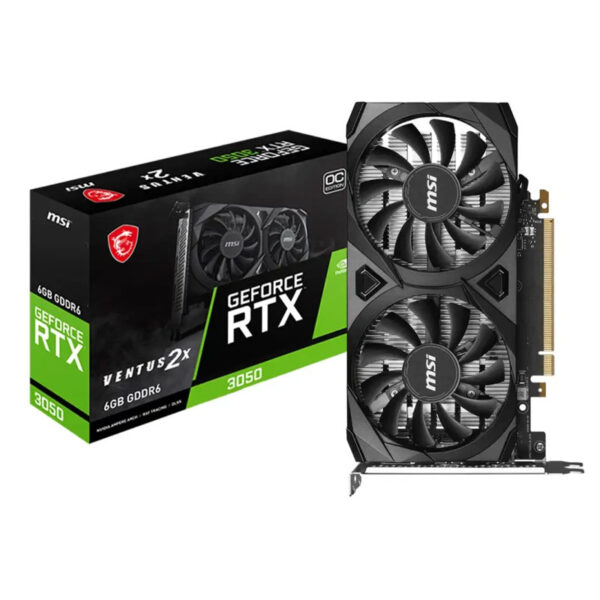 TARJETA GRÁFICA MSI GeForce RTX 3050 VENTUS 2X 6G OC, 6GB GDDR6, PCI-Express Gen 4.0