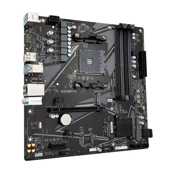 PLACA MADRE GIGABYTE B550M-K DDR4 AM4 - Imagen 2