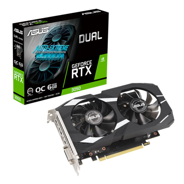 TARJETA DE VIDEO ASUS DUAL GEFORCE RTX 3050 OC Edition 6GB GDDR6, PCI-E 4.0