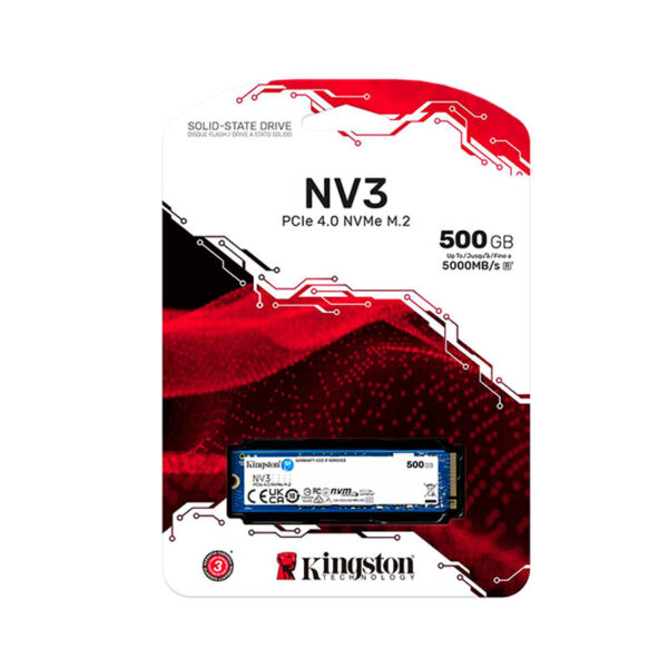 DISCO SOLIDO SSD, KINGSTON 500GB NV3 NVMe PCIe 4.0