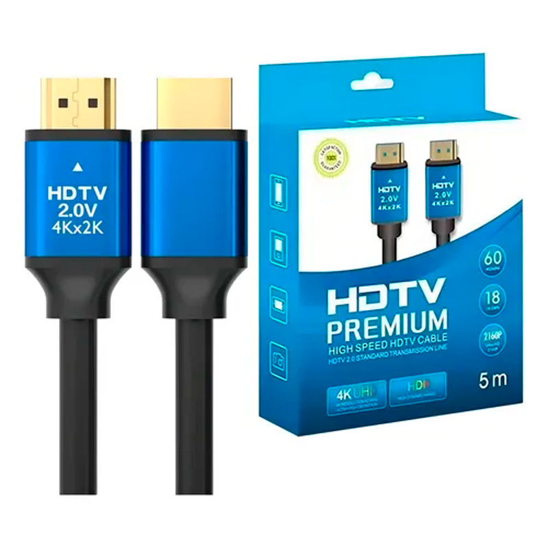 CABLE HDMI HDTV PREMIUN 2K 4K 5M