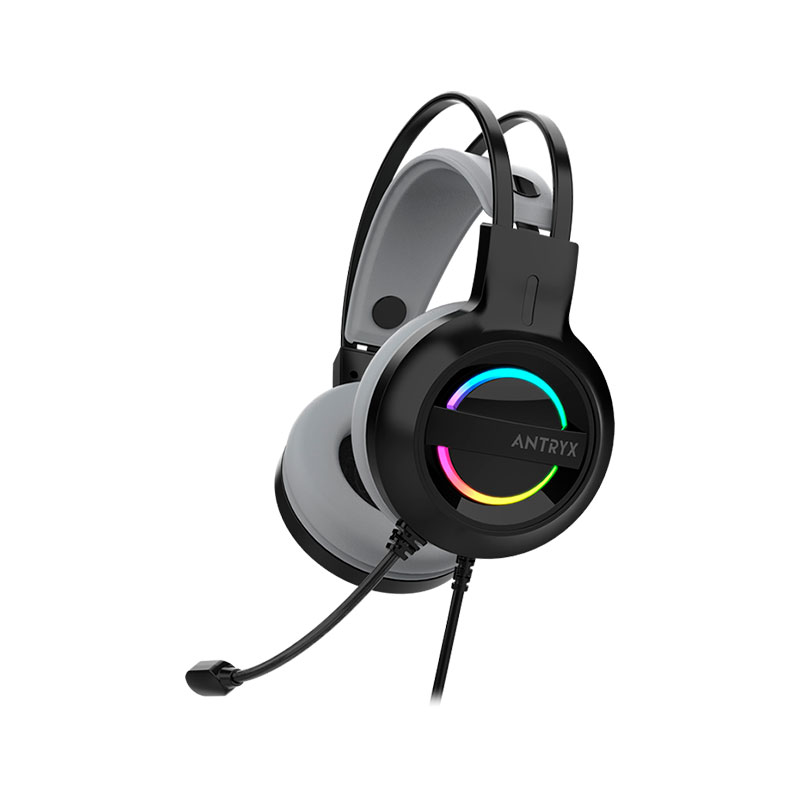 AUDIFONO MICROFONO ANTRYX IRIS-K GRAY, 7.1 VIRTUAL