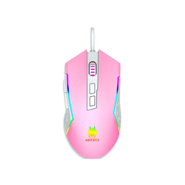 KIT GAMING TECLADO MECANICO + MOUSE ANTRYX GC-5400 PINK, BLUE SWITCH - Imagen 3