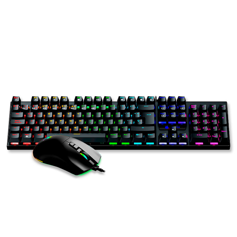 KIT GAMING TECLADO MECANICO + MOUSE ANTRYX GC-3100 BLACK, RED SWITCH - Imagen 2