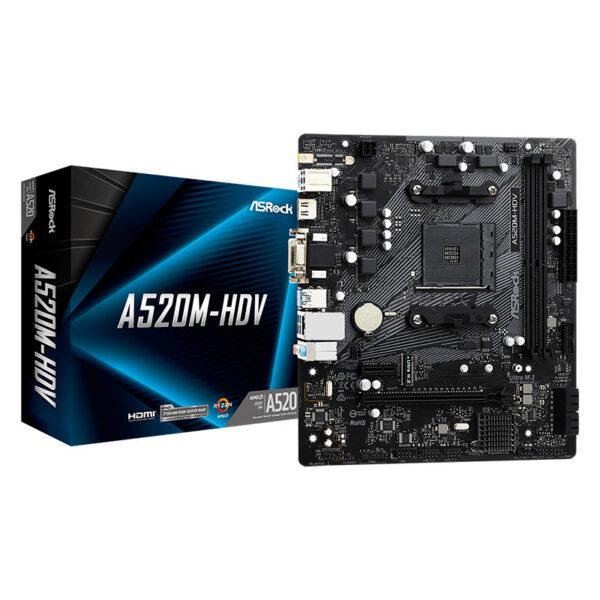 PLACA MADRE ASROCK A520M-HDV AM4