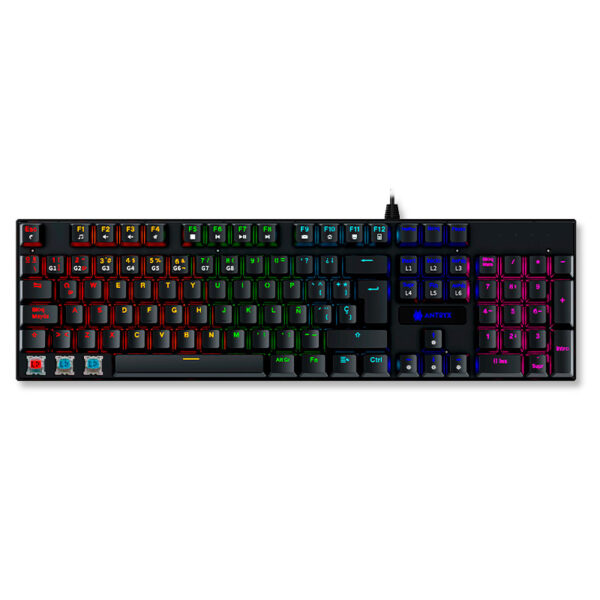 KIT GAMING TECLADO MECANICO + MOUSE ANTRYX GC-3100 BLACK, RED SWITCH - Imagen 4