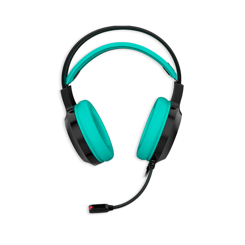 AUDIFONO MICROFONO ANTRYX IRIS-K TURQUOISE 7.1 VIRTUAL, USB - Imagen 4