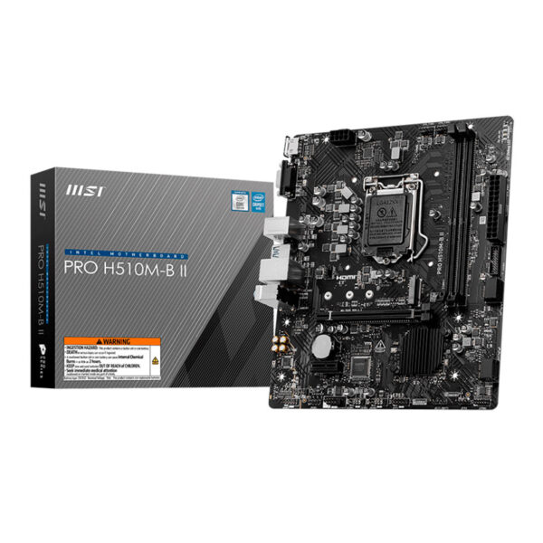 PLACA MADRE MSI PRO H510M-B II Chipset Intel H470, LGA1200, HDMI, VGA, mATX
