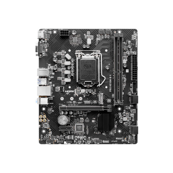 PLACA MADRE MSI PRO H510M-B II Chipset Intel H470, LGA1200, HDMI, VGA, mATX - Imagen 2