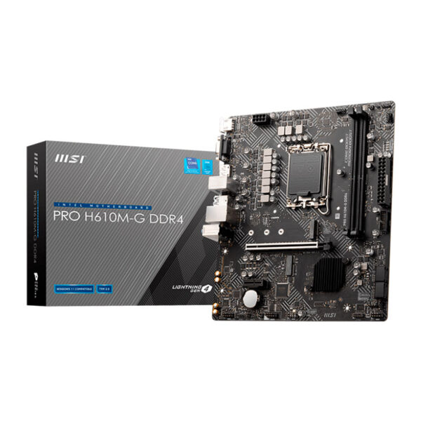 PLACA MADRE MSI PRO H610M-G,Chipset Intel H610, LGA1700, mATX