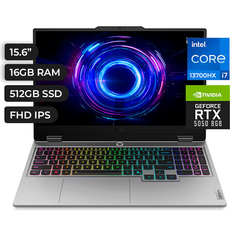 LAPTOP LENOVO LOQ 15IRX10, 15.6" FHD IPS, Core i7-13700HX 2.1 / 5.0GHz, 16GB DDR5