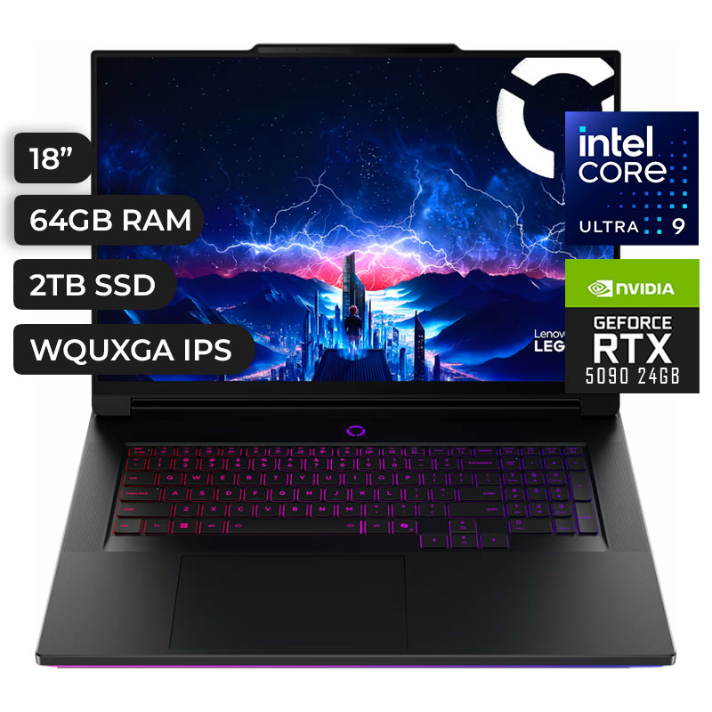 LAPTOP LENOVO LEGION 9 18IAX10, 18" WQUXGA IPS, Core Ultra 9 275HX 5.4GHz, 64GB