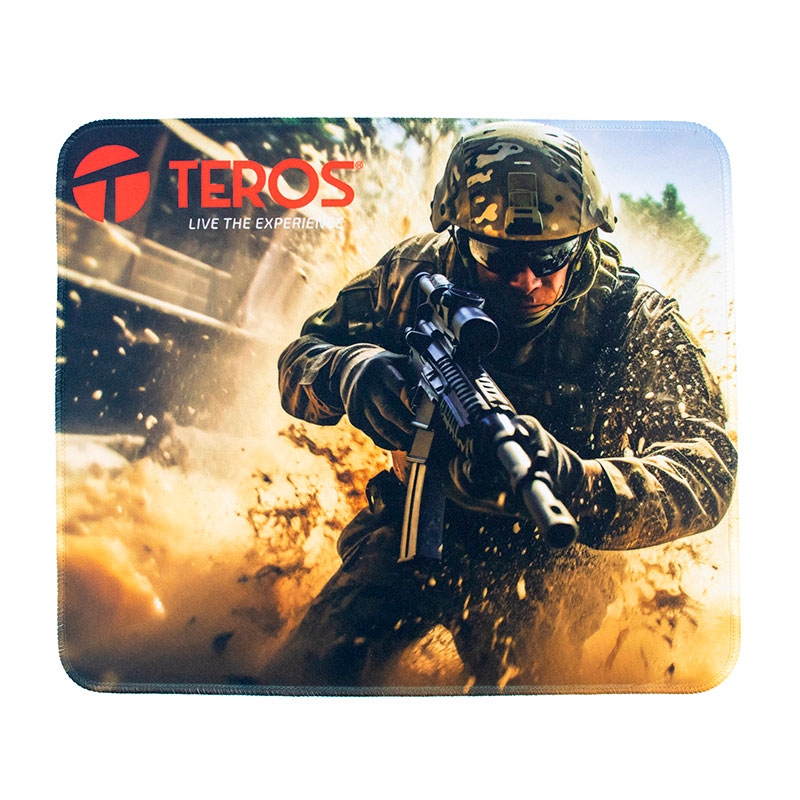 MOUSE PAD TE-3018S, MATERIAL CAUCHO Y TELA, TAMAÑO 320x270x3MM