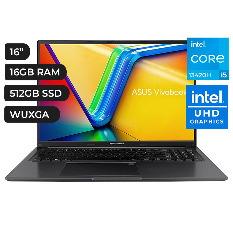 LAPTOP ASUS VIVOBOOK 16 CORE I5 13420H 16GB RAM SSD 512GB 16WUXGA