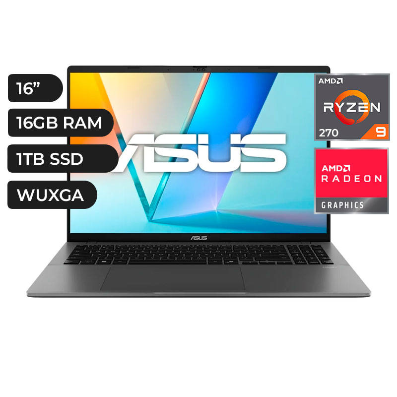 LAPTOP ASUS M3607HA-RP066 RYZEN 9 270, 16GB DDR5 RAM, SSD 1TB, 16P IPS WUXGA