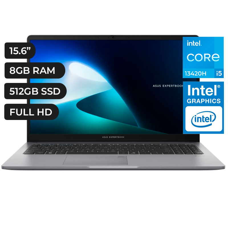 LAPTOP ,ASUS PM1503CVA ESP, EXPERTBOOK P1 CORE i5 13420H 8GB RAM 512GB NVMe 15.6