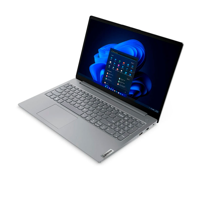LAPTOP LENOVO V15 G4 AMN, AMD RYZEN 5-7520U, RAM 8GB DDR5, SSD 256GB, PANT. 15.6 FULL HD , 2 CELDAS, FREEDOS, GRIS - Imagen 2
