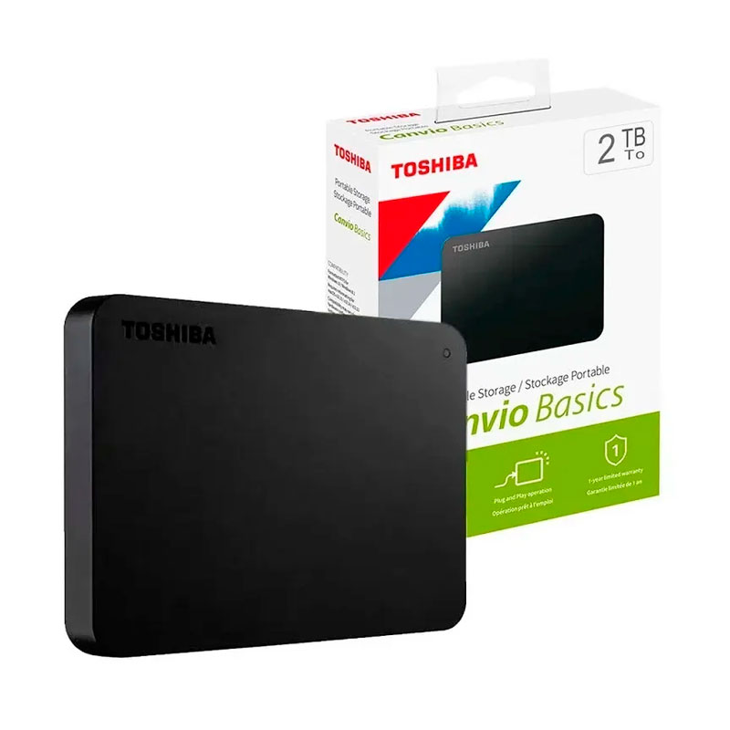 DISCO DURO EXTERNO TOSHIBA CANVIO BASICS 2TB 2.5''