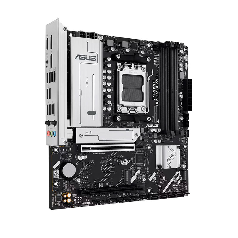 PLACA MADRE ASUS PRIME B850M-A WIFI, Chipset AMD B850, Socket AMD AM5, mATX - Imagen 3