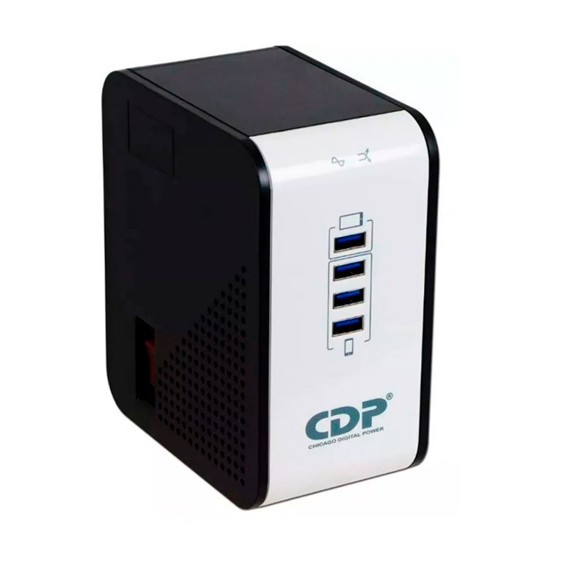 ESTABILIZADOR CDP R2CU- AVR1008I 1000VA/500 W 8 SALIDAS NO USB